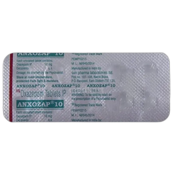 anxozap 10mg tablet 10's